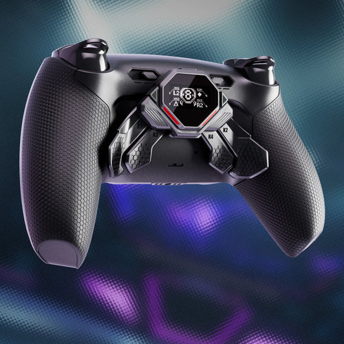 eXtremeRate SPARK Back Paddles Kit with OLED Display & Clicky Trigger Stops & Ergonomic Grips for PS5 Controller BDM