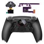 eXtremeRate SPARK Back Paddles Kit with OLED Display & Clicky Trigger Stops & Ergonomic Grips for PS5 Controller BDM